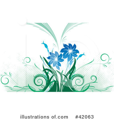 Royalty-Free (RF) Flowers Clipart Illustration by L2studio - Stock Sample #42063