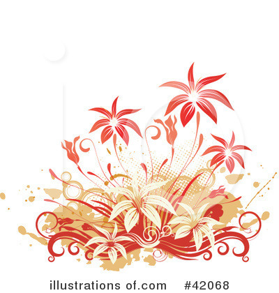 Royalty-Free (RF) Flowers Clipart Illustration by L2studio - Stock Sample #42068