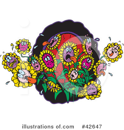 Royalty-Free (RF) Flowers Clipart Illustration by Dennis Holmes Designs - Stock Sample #42647