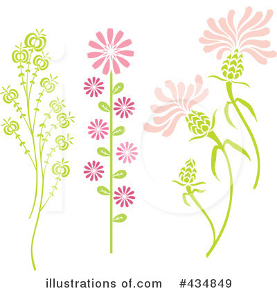 Royalty-Free (RF) Flowers Clipart Illustration by Cherie Reve - Stock Sample #434849