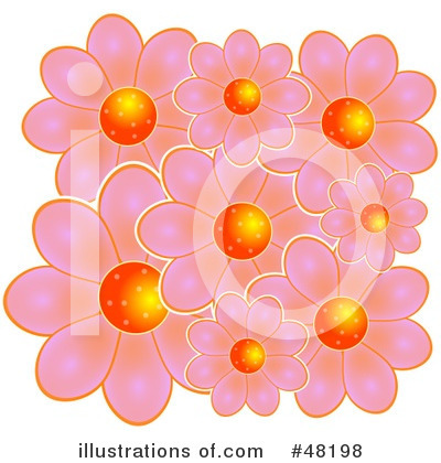 Royalty-Free (RF) Flowers Clipart Illustration by Prawny - Stock Sample #48198