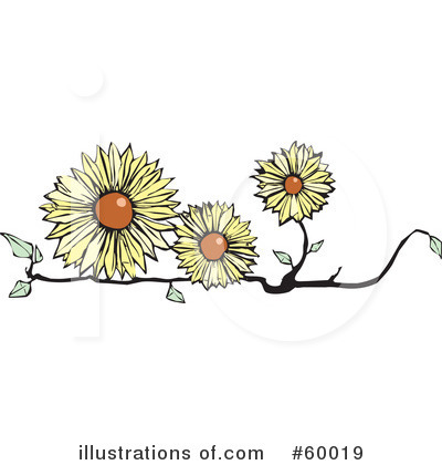 Royalty-Free (RF) Flowers Clipart Illustration by xunantunich - Stock Sample #60019