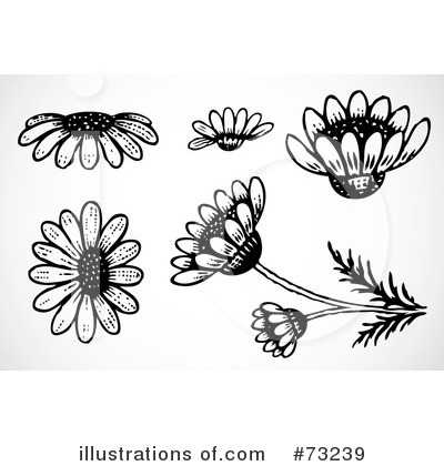 Royalty-Free (RF) Flowers Clipart Illustration by BestVector - Stock Sample #73239