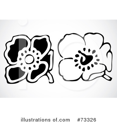 Royalty-Free (RF) Flowers Clipart Illustration by BestVector - Stock Sample #73326
