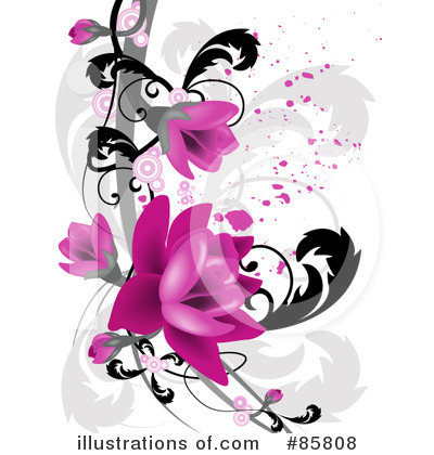 Royalty-Free (RF) Flowers Clipart Illustration by BNP Design Studio - Stock Sample #85808
