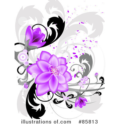 Royalty-Free (RF) Flowers Clipart Illustration by BNP Design Studio - Stock Sample #85813