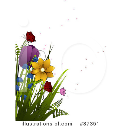 Royalty-Free (RF) Flowers Clipart Illustration by elaineitalia - Stock Sample #87351