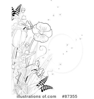 Royalty-Free (RF) Flowers Clipart Illustration by elaineitalia - Stock Sample #87355