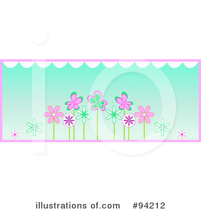 Royalty-Free (RF) Flowers Clipart Illustration by Pams Clipart - Stock Sample #94212