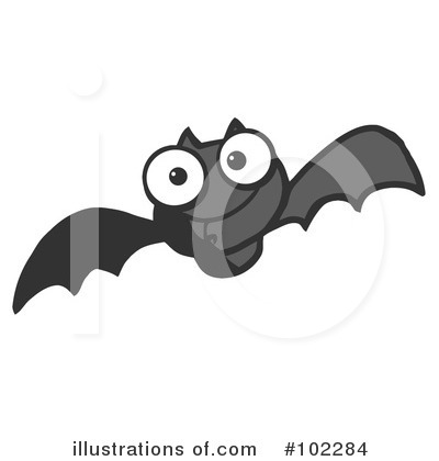 Royalty-Free (RF) Flying Bat Clipart Illustration by Hit Toon - Stock Sample #102284