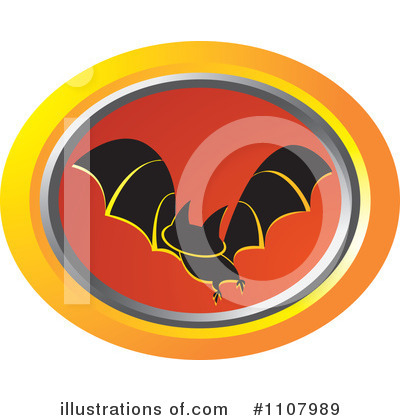 Royalty-Free (RF) Flying Bat Clipart Illustration by Lal Perera - Stock Sample #1107989