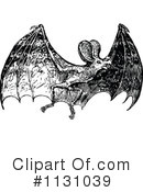 Flying Bat Clipart #1131039 by Prawny Vintage