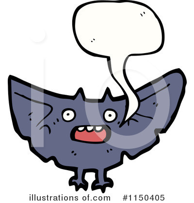 Royalty-Free (RF) Flying Bat Clipart Illustration by lineartestpilot - Stock Sample #1150405