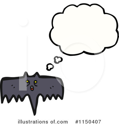 Royalty-Free (RF) Flying Bat Clipart Illustration by lineartestpilot - Stock Sample #1150407