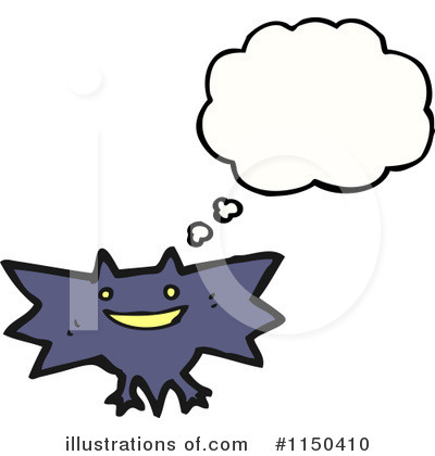Royalty-Free (RF) Flying Bat Clipart Illustration by lineartestpilot - Stock Sample #1150410