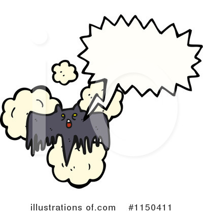 Royalty-Free (RF) Flying Bat Clipart Illustration by lineartestpilot - Stock Sample #1150411
