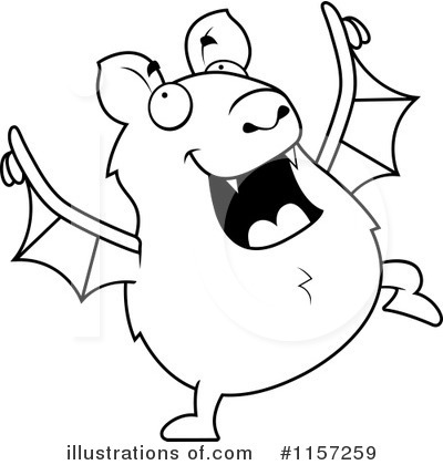 Royalty-Free (RF) Flying Bat Clipart Illustration by Cory Thoman - Stock Sample #1157259