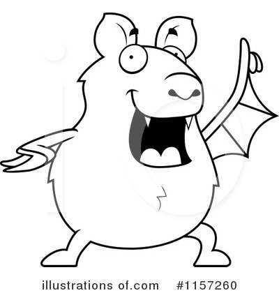 Royalty-Free (RF) Flying Bat Clipart Illustration by Cory Thoman - Stock Sample #1157260