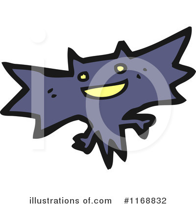 Royalty-Free (RF) Flying Bat Clipart Illustration by lineartestpilot - Stock Sample #1168832