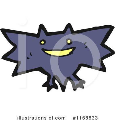 Royalty-Free (RF) Flying Bat Clipart Illustration by lineartestpilot - Stock Sample #1168833