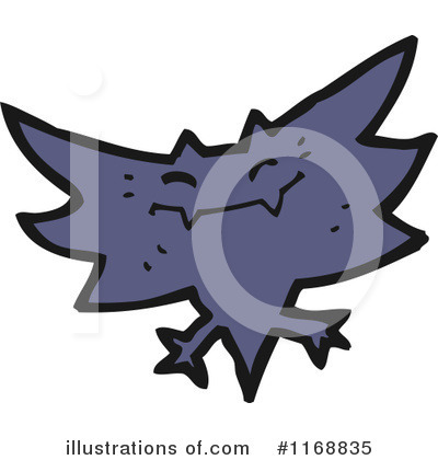 Royalty-Free (RF) Flying Bat Clipart Illustration by lineartestpilot - Stock Sample #1168835