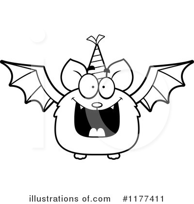 Royalty-Free (RF) Flying Bat Clipart Illustration by Cory Thoman - Stock Sample #1177411