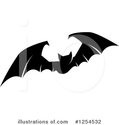 Royalty-Free (RF) Flying Bat Clipart Illustration by Vector Tradition SM - Stock Sample #1254532