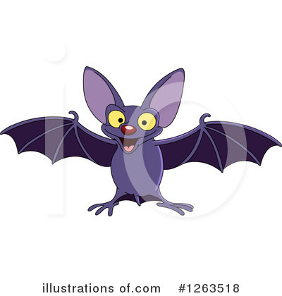 Royalty-Free (RF) Flying Bat Clipart Illustration by yayayoyo - Stock Sample #1263518