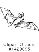 Flying Bat Clipart #1429095 by Prawny Vintage