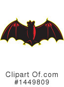 Flying Bat Clipart #1449809 by patrimonio