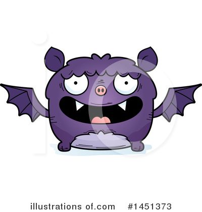 Royalty-Free (RF) Flying Bat Clipart Illustration by Cory Thoman - Stock Sample #1451373