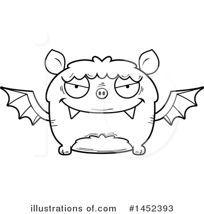 Royalty-Free (RF) Flying Bat Clipart Illustration by Cory Thoman - Stock Sample #1452393