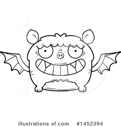 Royalty-Free (RF) Flying Bat Clipart Illustration by Cory Thoman - Stock Sample #1452394