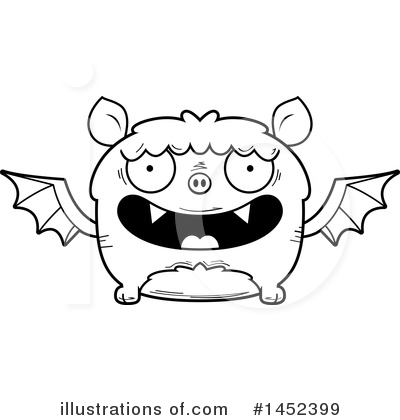 Royalty-Free (RF) Flying Bat Clipart Illustration by Cory Thoman - Stock Sample #1452399