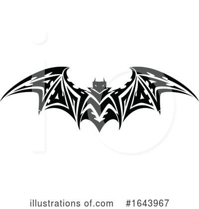Royalty-Free (RF) Flying Bat Clipart Illustration by Morphart Creations - Stock Sample #1643967