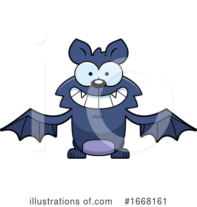 Royalty-Free (RF) Flying Bat Clipart Illustration by Cory Thoman - Stock Sample #1668161