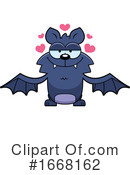 Flying Bat Clipart #1668162 by Cory Thoman