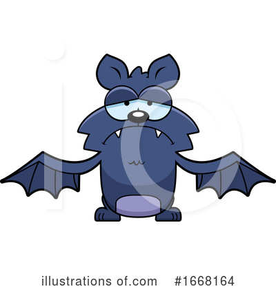 Royalty-Free (RF) Flying Bat Clipart Illustration by Cory Thoman - Stock Sample #1668164