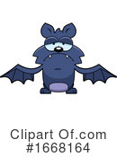 Flying Bat Clipart #1668164 by Cory Thoman