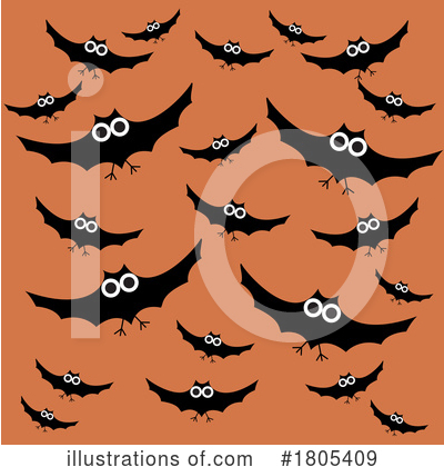 Royalty-Free (RF) Flying Bat Clipart Illustration by Vitmary Rodriguez - Stock Sample #1805409
