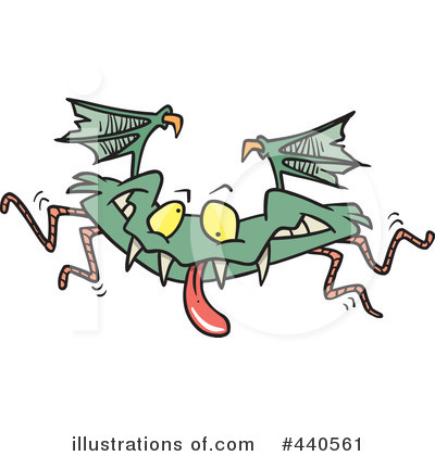 Royalty-Free (RF) Flying Bat Clipart Illustration by toonaday - Stock Sample #440561