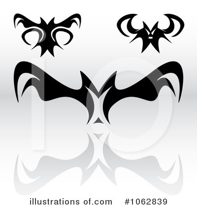 Royalty-Free (RF) Flying Bats Clipart Illustration by Arena Creative - Stock Sample #1062839