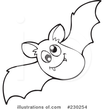 Royalty-Free (RF) Flying Bats Clipart Illustration by visekart - Stock Sample #230254