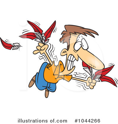 Royalty-Free (RF) Flying Clipart Illustration by toonaday - Stock Sample #1044266