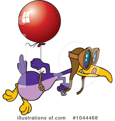 Royalty-Free (RF) Flying Clipart Illustration by toonaday - Stock Sample #1044468