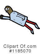Flying Man Clipart #1185070 by lineartestpilot