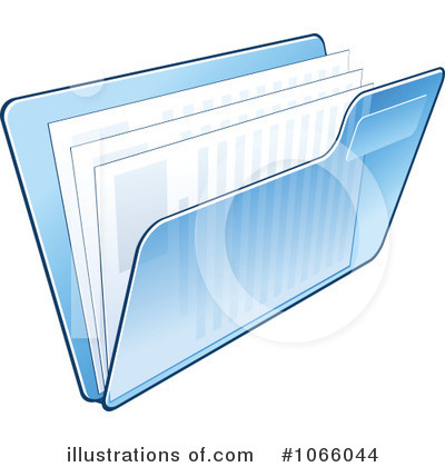 Folder Clipart #1066040 - Illustration by Vector Tradition SM