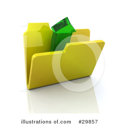 Royalty-Free (RF) Folder Clipart Illustration by KJ Pargeter - Stock Sample #29857