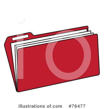 Royalty-Free (RF) Folder Clipart Illustration by Pams Clipart - Stock Sample #76477