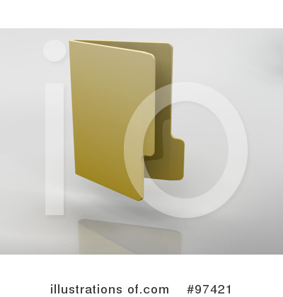 Royalty-Free (RF) Folder Clipart Illustration by KJ Pargeter - Stock Sample #97421